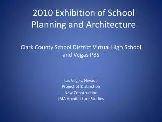 Clark County School District Virtual High School and Vegas PBS