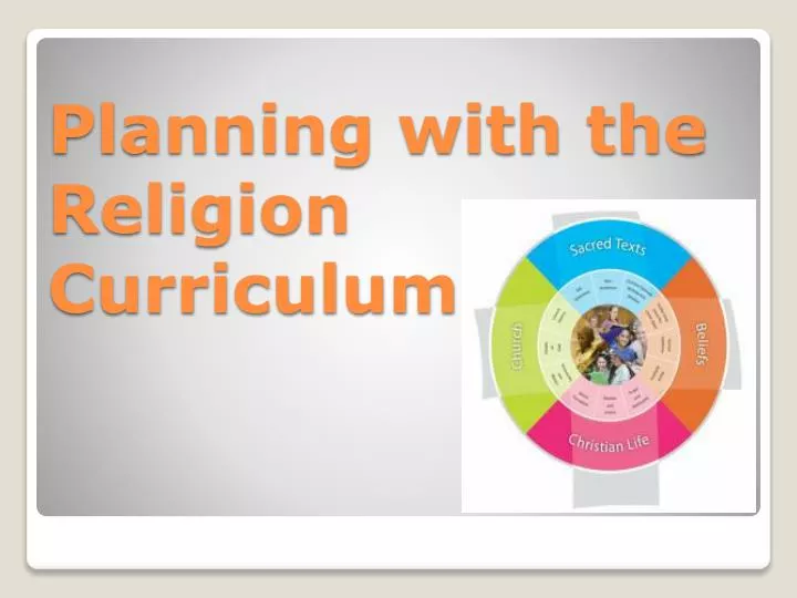 planning with the religion curriculum