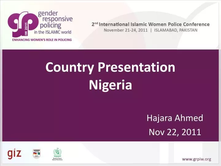 country presentation nigeria