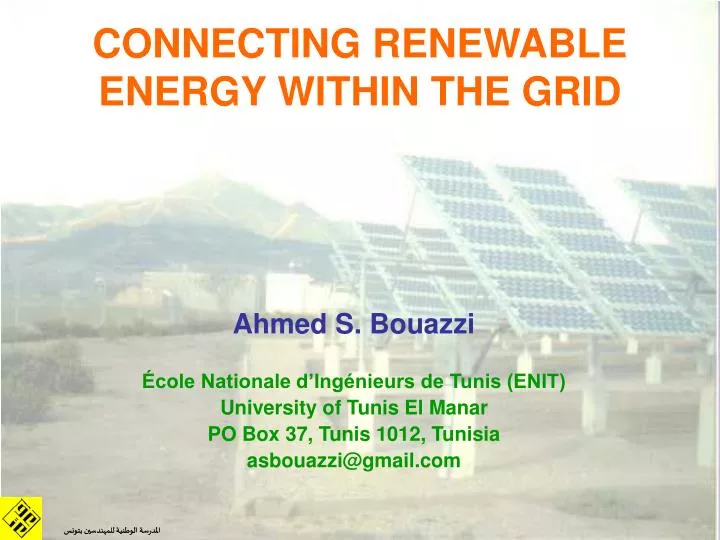 connecting renewable energy within the grid