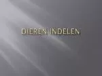 Dieren indelen - slide 1