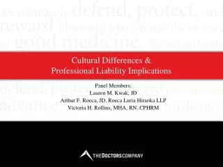 Cultural Differences &amp; Professional Liability Implications