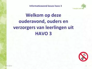 informatieavond keuze havo 3