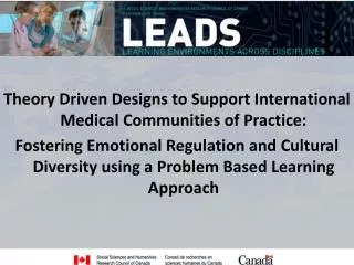 Theory Driven Designs to Support International Medical Communities of Practice: