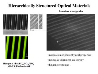 Hierarchically Structured Optical Materials