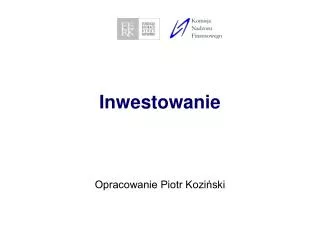 inwestowanie