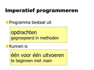 imperatief programmeren