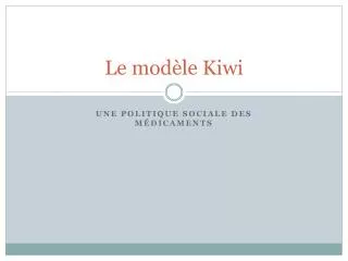 le mod le kiwi