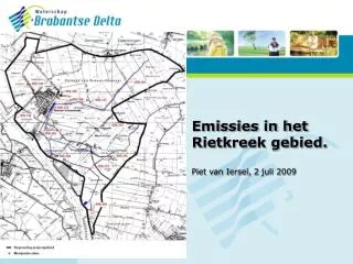 emissies in het rietkreek gebied piet van iersel 2 juli 2009