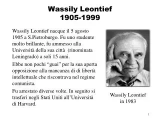 wassily leontief 1905 1999