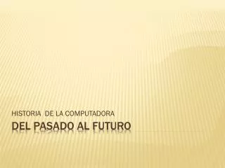 historia de la computadora