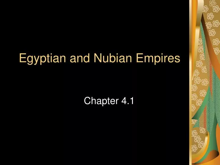 egyptian and nubian empires