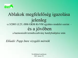 el ad papp imre vizsg l m rn k