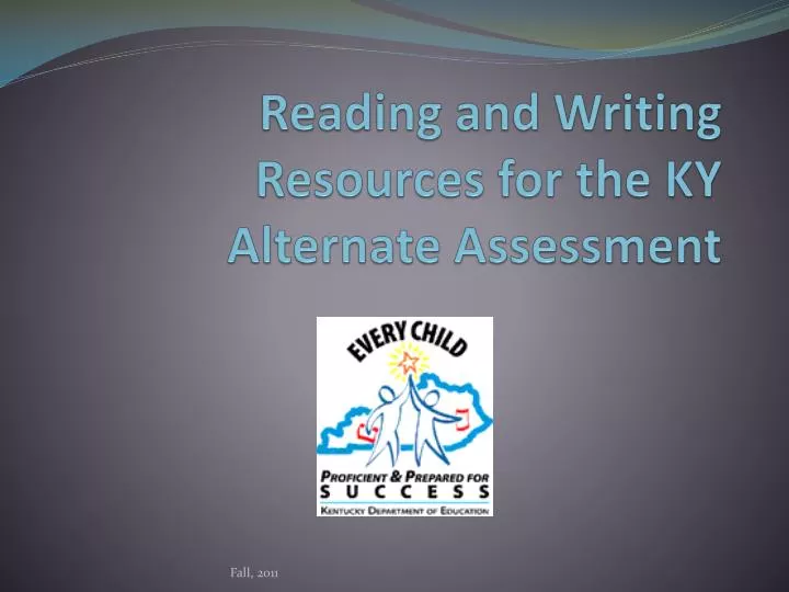 reading and writing resources for the ky alternate assessment