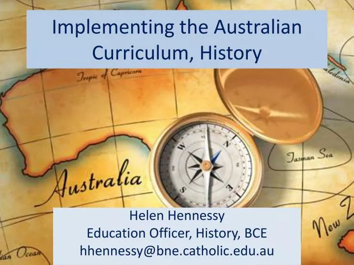 implementing the australian curriculum history