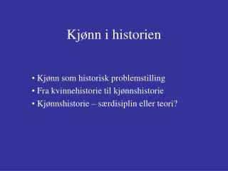 kj nn i historien