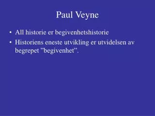 paul veyne