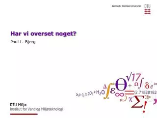 har vi overset noget