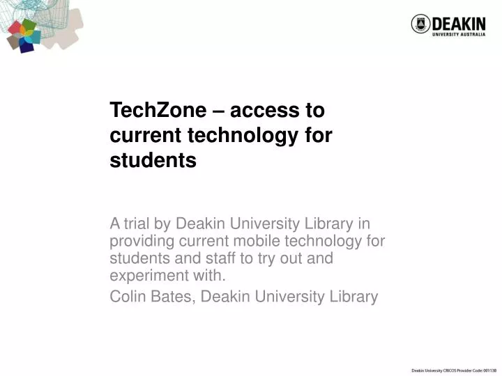 techzone access to current technology for students