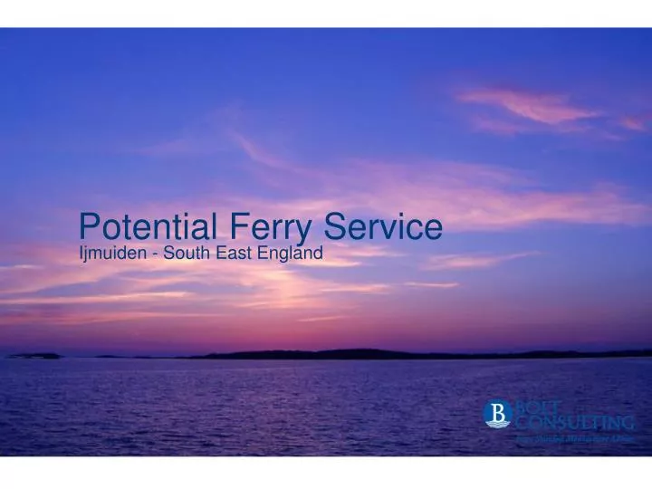potential ferry service