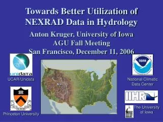 Towards Better Utilization of NEXRAD Data in Hydrology