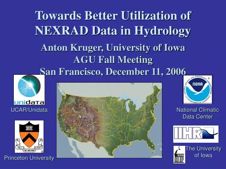 towards better utilization of nexrad data in hydrology