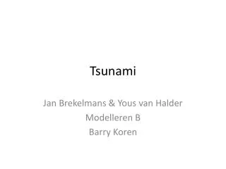 tsunami