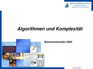 algorithmen und komplexit t