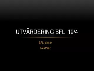 utv rdering bfl 19 4