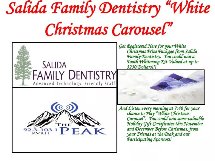 salida family dentistry white christmas carousel