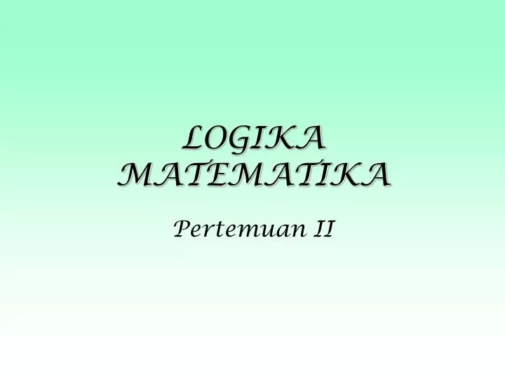 logika matematika