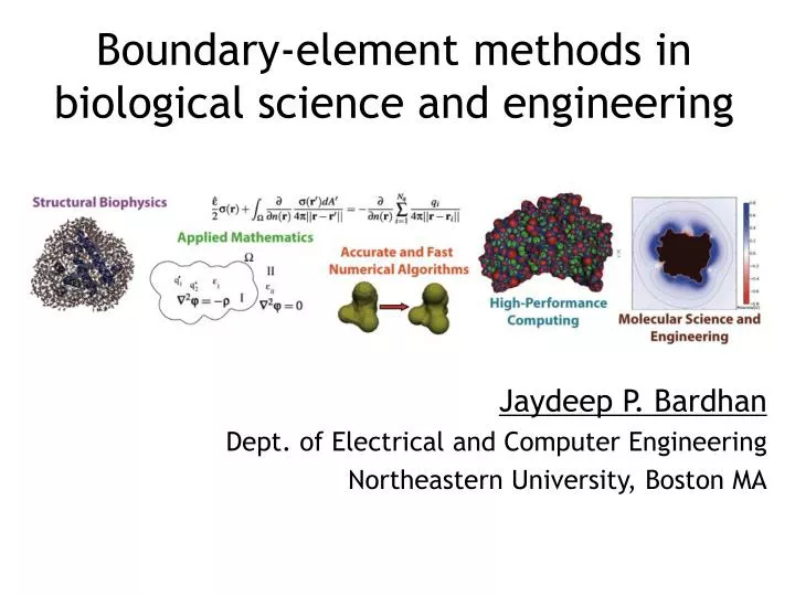boundary element methods in biological science and engineering