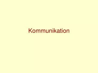kommunikation