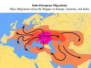 Indo-European Migrations Mass Migrations from the Steppes to Europe, Anatolia, and India