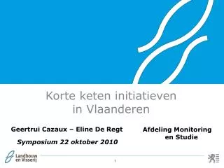 korte keten initiatieven in vlaanderen