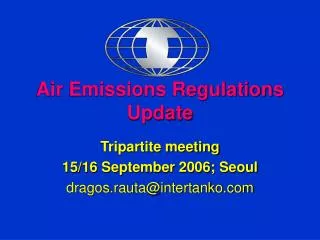 Air Emissions Regulations Update