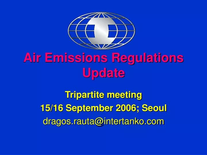 air emissions regulations update