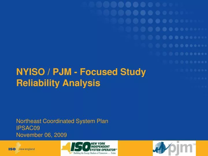 nyiso pjm focused study reliability analysis