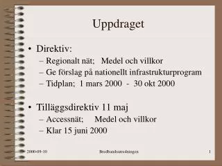 uppdraget