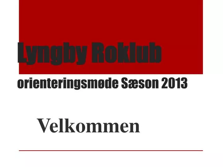 lyngby roklub orienteringsm de s son 2013