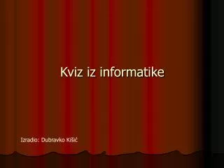 kviz iz informatike