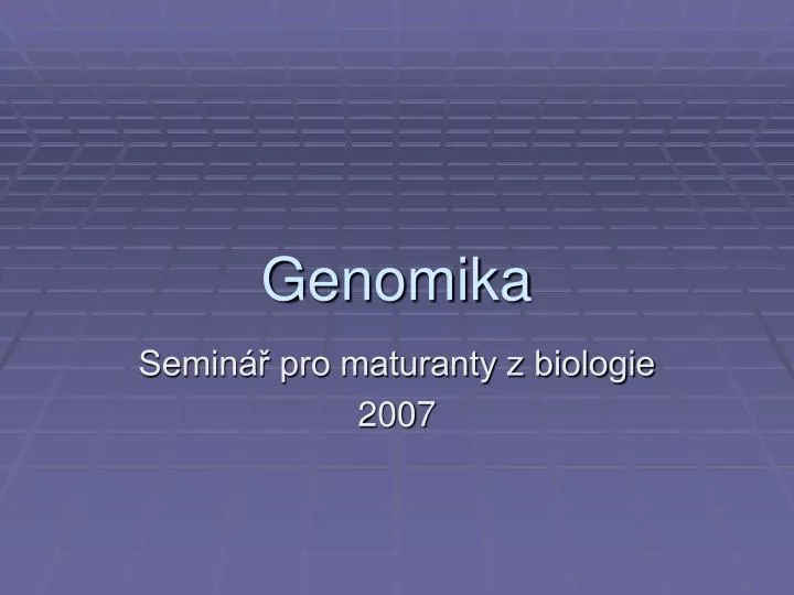 genomika