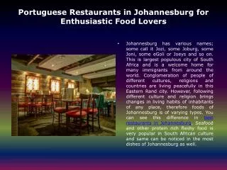 Eating out in johannesburg