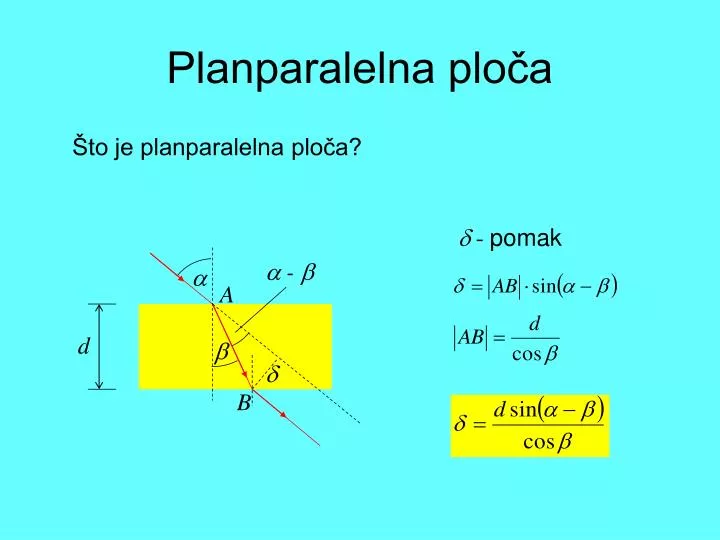 planparalelna plo a