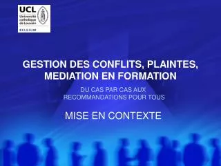 PPT - LA GESTION DES CONFLITS PowerPoint Presentation, Free Download ...