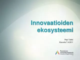 innovaatioiden ekosysteemi