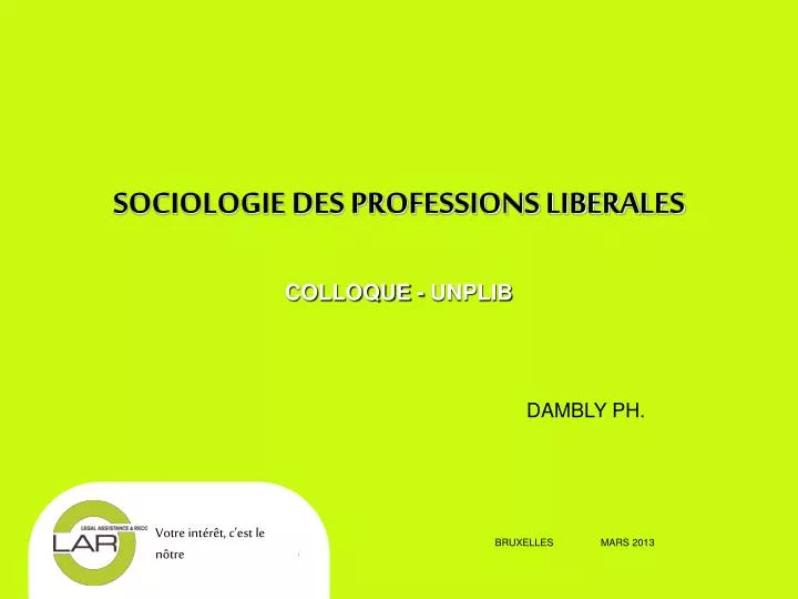 sociologie des professions liberales