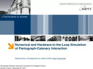 Numerical and Hardware-in-the-Loop Simulation of Pantograph-Catenary Interaction
