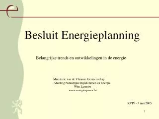 besluit energieplanning