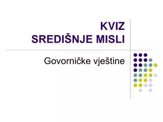 kviz sredi nje misli